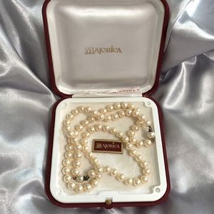 Vintage Authentic Spain Majorica Pearls. 2 pcs necklace or necklace & bracelet!